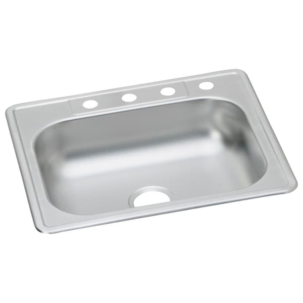 Dayton Stainless Steel 25 X 22 X 6-1/16 Single Bowl Top Mount Sink
